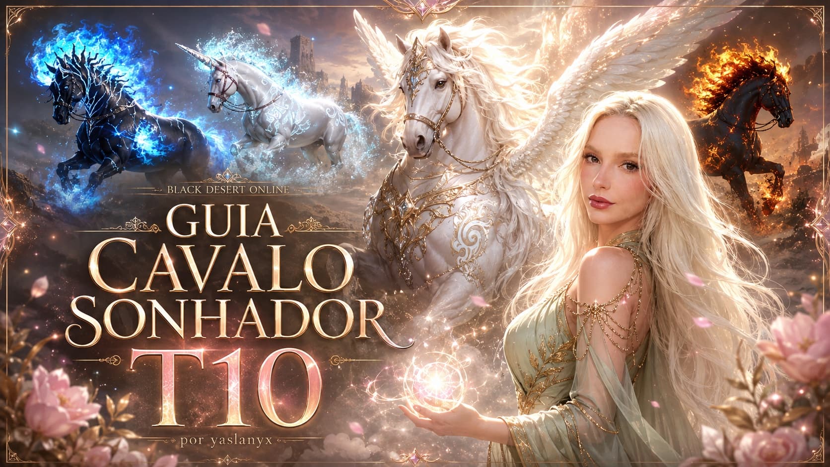 Capa original do Guia Cavalo Sonhador T10 criado por yaslanyx